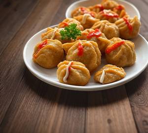 Veg Fried Momo's [10 Pieces]