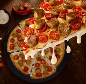 Fiery Sausage & Paprika Pizza
