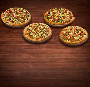 Meal for 4: Veg Loaded Pizza