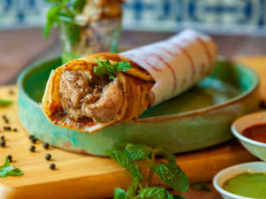 Kali Mirch Chicken Tikka Kathi Roll[O]