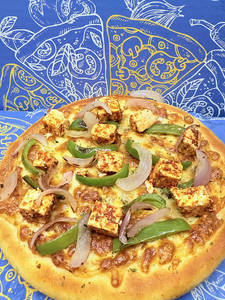 Paneer, Onion & Capsicum Pizza