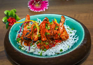 Almond Butter Garlic Prawns(6Pcs)