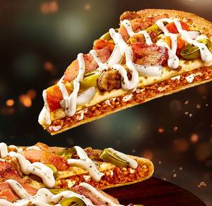 Shawarma Chicken Burst Pizza (Med)