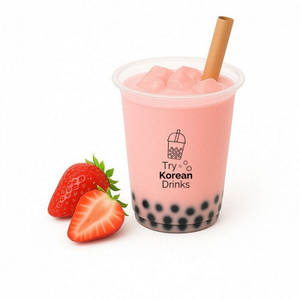 Strawberry Boba Tea [Chewy Boba]