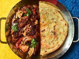 3 parartha with chili chicken