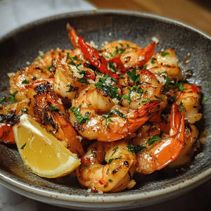 Prawns Garlic Ginger Gravy