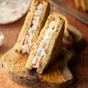 Grilled Prawns Sandwich
