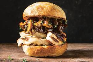Grilled Mushroom Burger