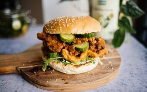 Crispy Mushroom Juicy Burger