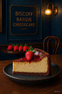 Strawberry Filling Basque Cheese Cake