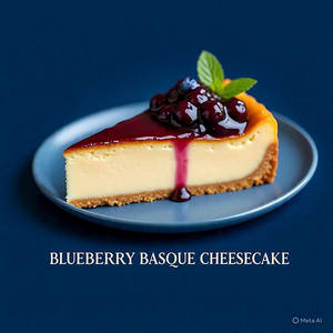Blueberry Basque Cheese Cake