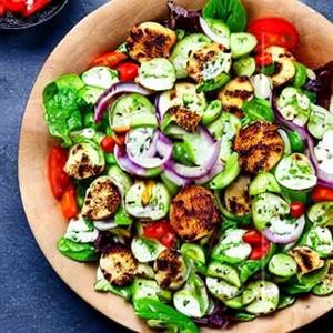 Mint  shawarma salad