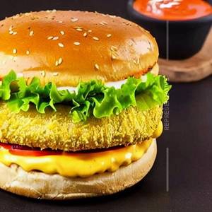Aloo Tikki cheese Burger