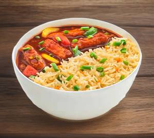 Veg fried Rice & Paneer chilli