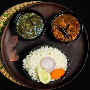 Plain Rice With Pork Til And Pork Bamboo Shoot