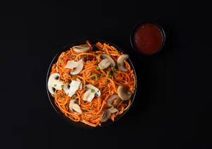Garlic  Mushroom Noodles