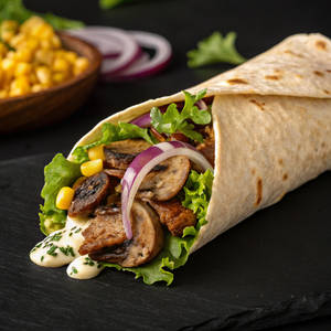 Roasted Mushroom Wrap