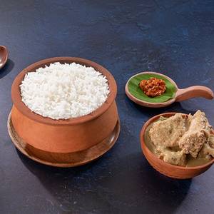 White Rice + Chicken Curry
