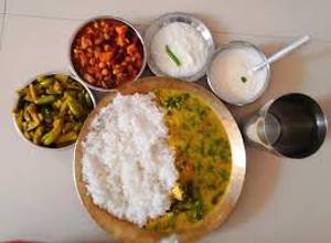 RiceDalSabjiVaja Katla Fish