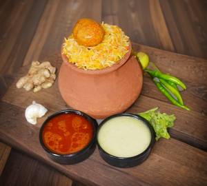 HYDERABADI EGG DUM MATKA BIRYANI ( 2 PIECES  )