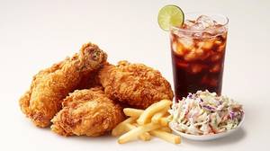Crispy Chicken Lollipop [4 Pieces]french Fries [1 Piece] Cold Drinks (300ml)