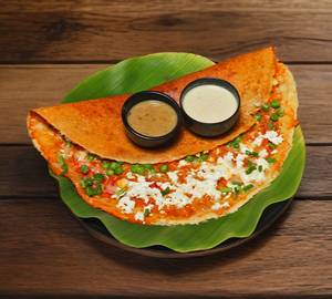 Cheese green peas masala dosa