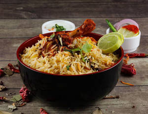 Chicken Manchurian Biryani Half..