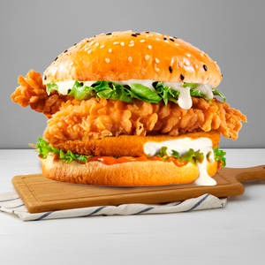 Chicken Cheese Bomb Burger