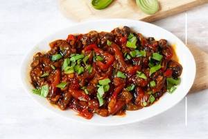 Dry mushroom chilli