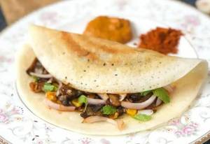 Mushroom Masala Dosa