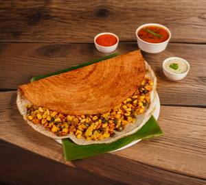Paneer sweetcorn dosa