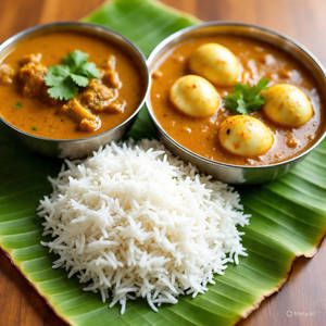 Meal With Egg Curry