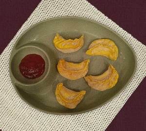 Corn and cheese fried momo [5 pieces]
