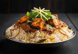 Paneer Dum Biryani with Salan