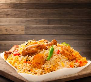 Chicken Biryani + Curry + Sweet