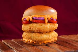 Double Patty Crispy Veg Burger