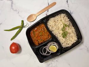 Jeera Rice + Kadhai Sabzi