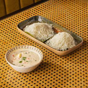 Idiyappam With Coconut Milk