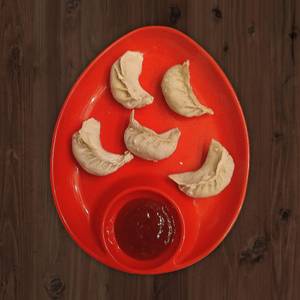Chicken  streamed momo [5 pieces]