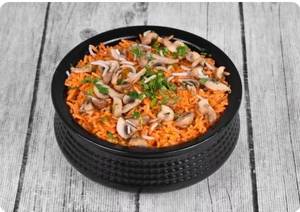 Schezwan Mushroom Fried Rice