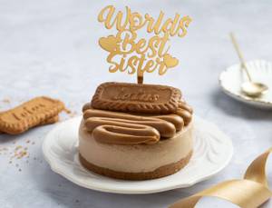 World's Best Sister Bento Cake - Lotus Biscoff Cheesecake [300g]