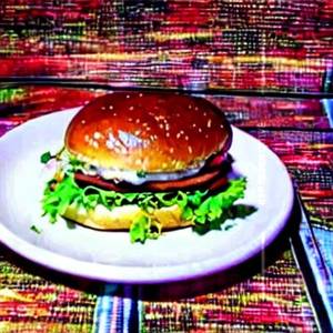 Crispy double aloo tikki burger