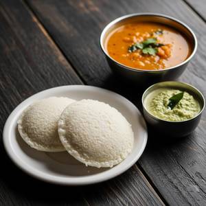 Snow White Idli [2 Pieces]