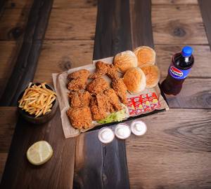 Family meal - fried chicken [8 pieces]+french fries+3 bun+3 mayo+pepsi