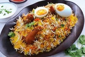 Chicken egg biryani