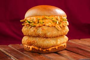 Double Patty Crispy Chicken Burger