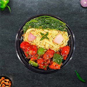 Stir-Fried Noodle + Chicken Spicy Red Pepper