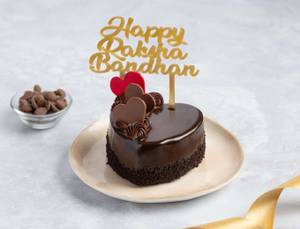 Raksha Bandhan Bento Cake - Chocolate Strawberry Heart [300g]