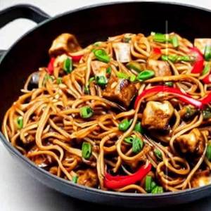 Paneer Mushroom Hakka Noodles                                                                    