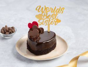 World's Best Sister Bento Cake - Chocolate & Strawberry [300g]